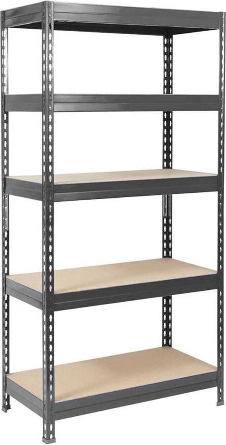 Karatcommercial Stellingkast Opbergrek Grijs-Antraciet 180 x 120 x 45 cm