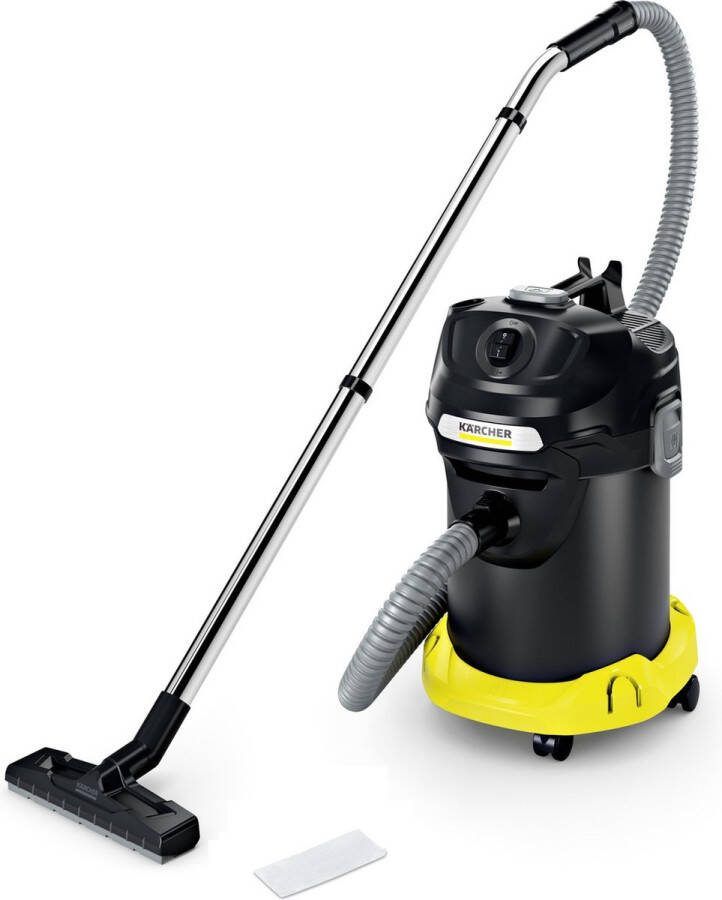 Kärcher AD 4 As- en Droogzuiger 600 W 17 Liter Vlamvertragend ReBoost Filterreiniging Wendbaar met wielen