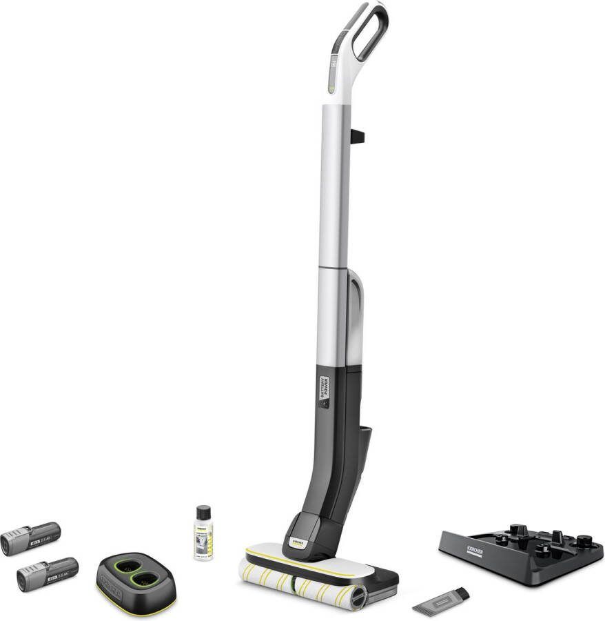 Kärcher Floor Cleaner FC 4-4 Battery Set Draadloze Harde Vloer Reiniger Incl. verwisselbare accu en lader 90m² per acculading Accuduur 30 min