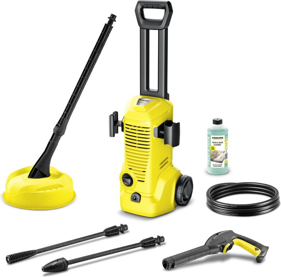 Karcher Kärcher Hogedrukreiniger K2 Premium 1400w 110 Bar 360 L u Slang Van 4m Terrasreiniger Vuilfrees