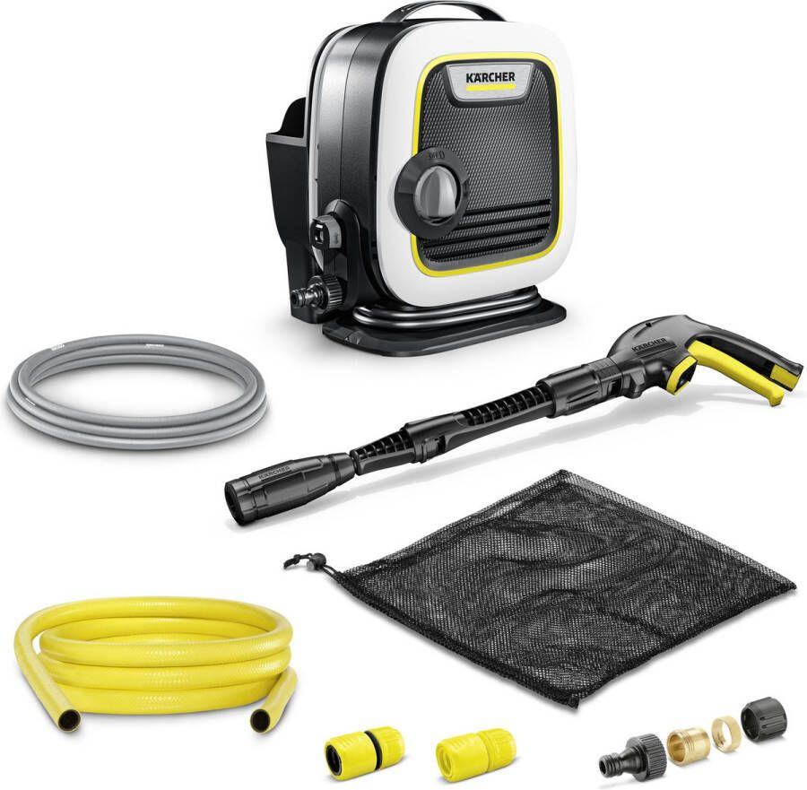 Kärcher K Mini Plus hogedrukreiniger 110 bar 360 l u 20 m2 u PremiumFlex slang 5 m Incl. slangset