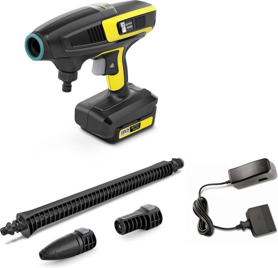 Karcher Kärcher Khb 6 Battery Set Hogedrukreiniger Compact Batterij accu 200 L u Zwart Geel
