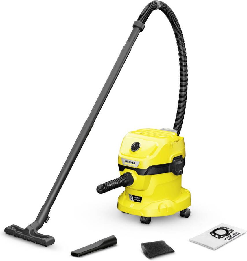 Karcher Kärcher Draadloze Nat- en Droogzuiger WD 2-18V | Alleszuigers | Outdoor&Vrije tijd Gereedschap | 4054278943558