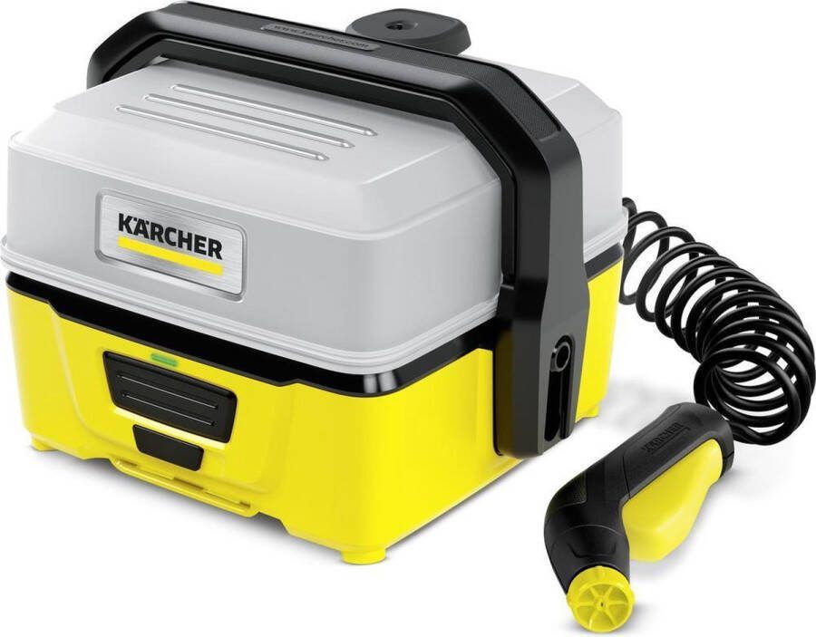 Kärcher OC 3 mobiele reiniger Lithium-ion 4 liter tank Looptijd 15 min Slanglengte 2.8 m Lage druk