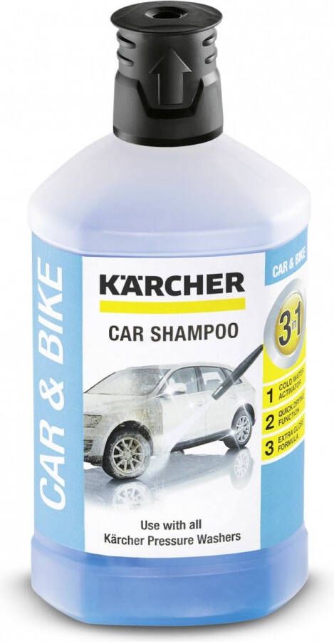 Kärcher Autoshampoo RM 610 1 liter reinigingsmiddel Plug 'n Clean Hogedrukreiniger 3-in-1 reiniger Voertuigen - Foto 3