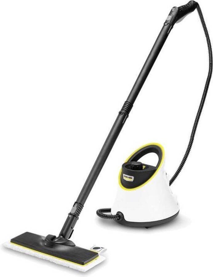 Kärcher stoomreiniger SC 2 Deluxe Inclusief vloerreinigingsset EasyFix 1.500 W Opwarmtijd: 6.5min. Gebruiksoppervlakte: 75 m² Reservoir 1 l Microvezeldoeken LED Ring