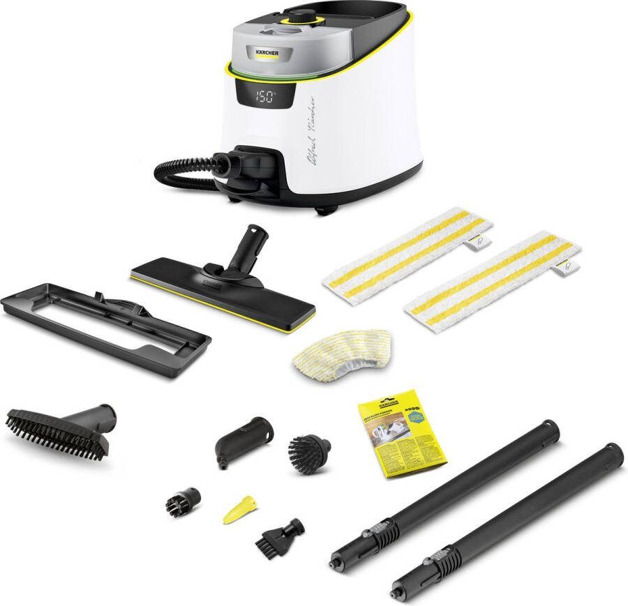 Kärcher SC 5 Deluxe Signature Line Stoomreiniger VapoHydro functie 4 bar 2250 W Oppervlakteprestatie 130 m² Reservoir 1.3 + 0.5 l Continue vulbaar