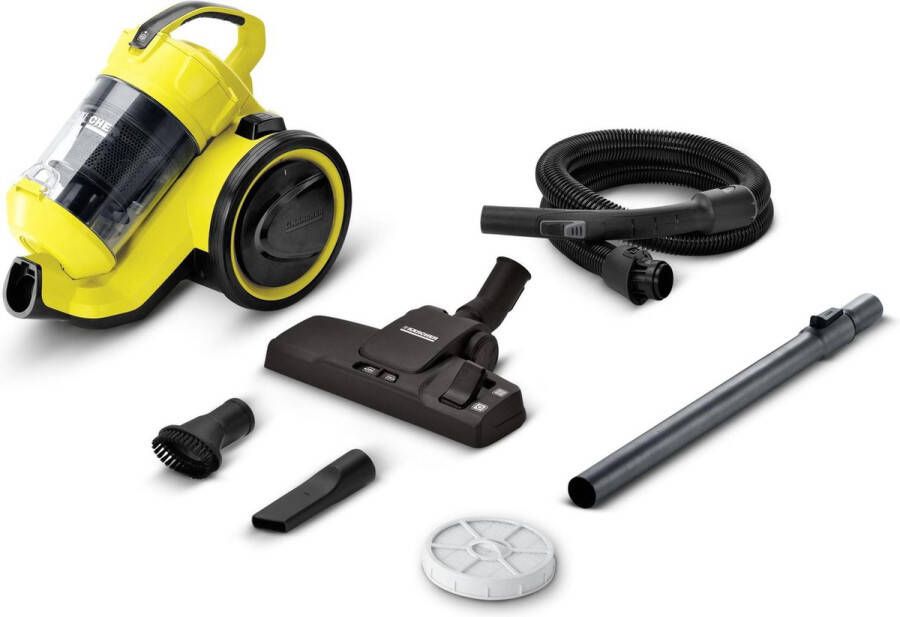 Karcher VC 3 Zakloze stofzuiger Geel