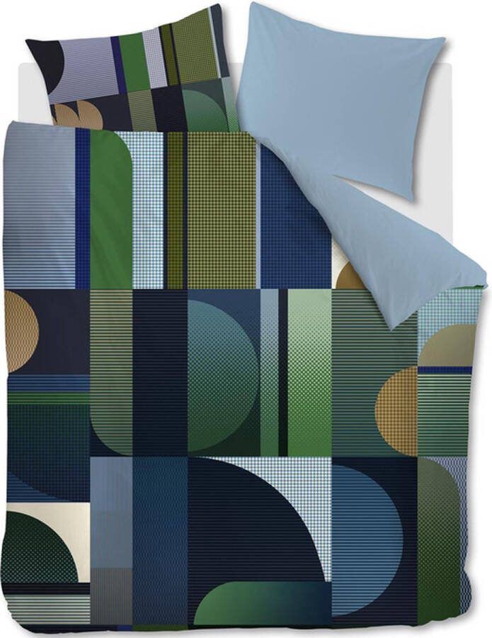 Kardol Utopia Dekbedovertrek Lits-jumeaux 260 x 200 220 cm Blauw Groen