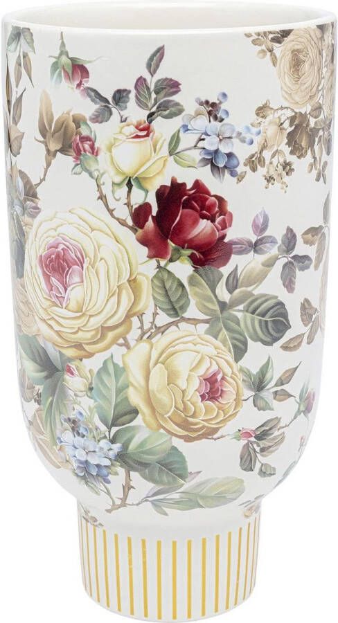 Kare Decoratieve Vaas Rose Magic Bloemenvaas Tafelvaas Wit Artikel Hoogte 27 cm