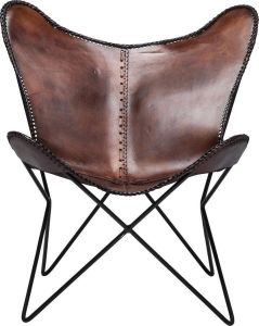 Kare Design Fauteuil Butterfly Brown Eco Bruin