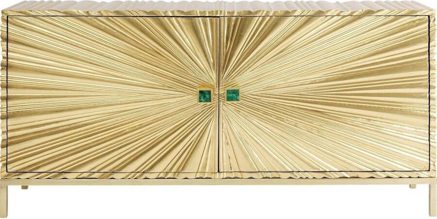 Kare Design Illumino Dressoir 2-Deurs B160 X D40 X H80 Cm Goud