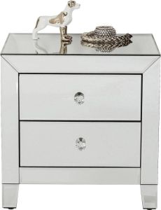 Kare Design Luxury Ladekast 2-Laden B49xD41xH50 Cm Spiegelglas