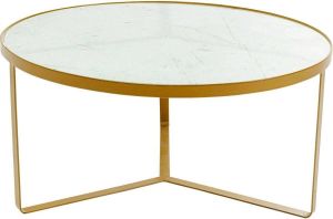 Kare Design Kare Salontafel Marble Gold 55 cm