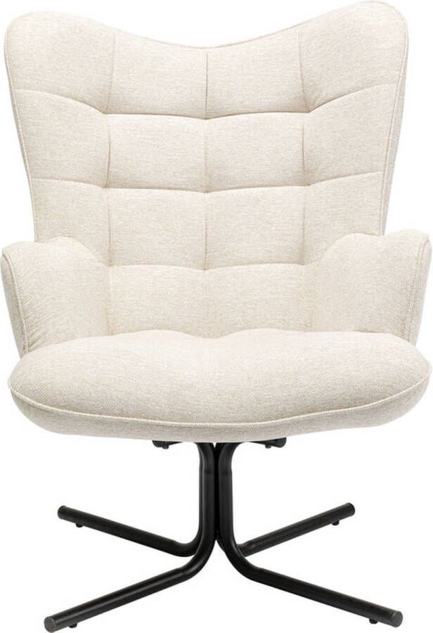 Kare Design Oscar Fauteuil Stof Crème