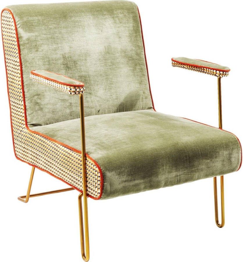 Kare Design SALE Aunt Betty Fauteuil Groen Fluweel