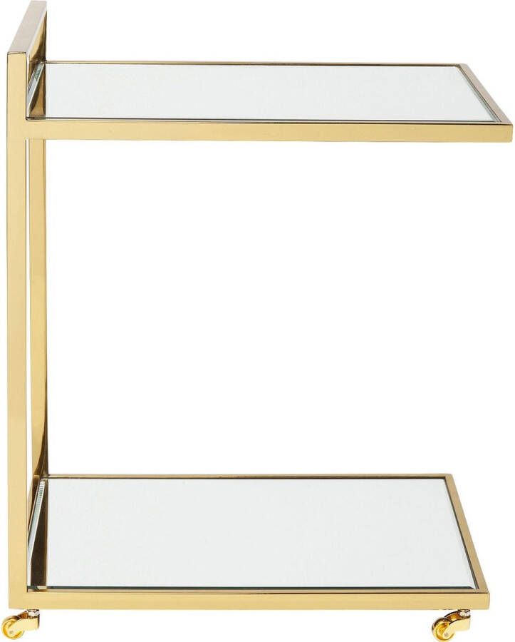 Kare Design Trolley Classy Gold- serveerwagen in spiegelglas