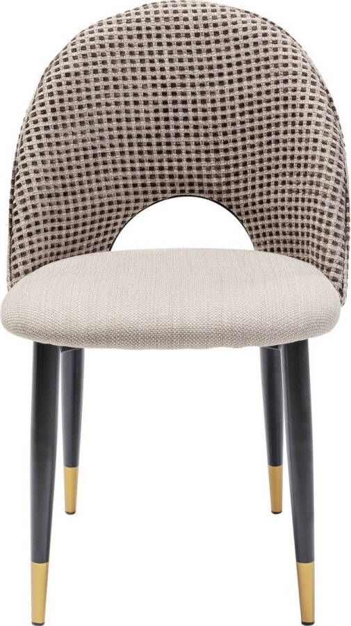 Kare Design Hudson Stoel Set Van 2 Stof Beige
