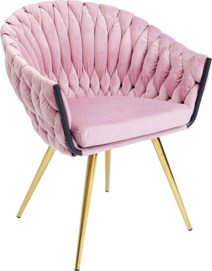 Kare Design Eetkamerstoel Knot Mauve