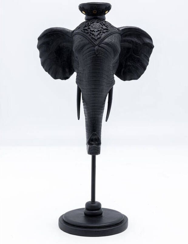 Kare Design Kare Kandelaar Elephant Head Black 49cm