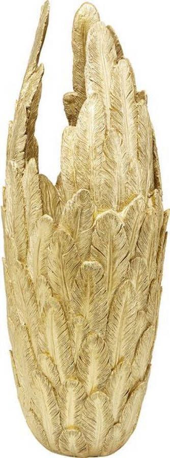 Kare Vaas Feathers Gold 91cm