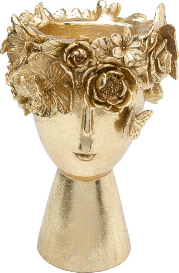 Kare Design Kare Vaas Flowercrown Gold 20cm