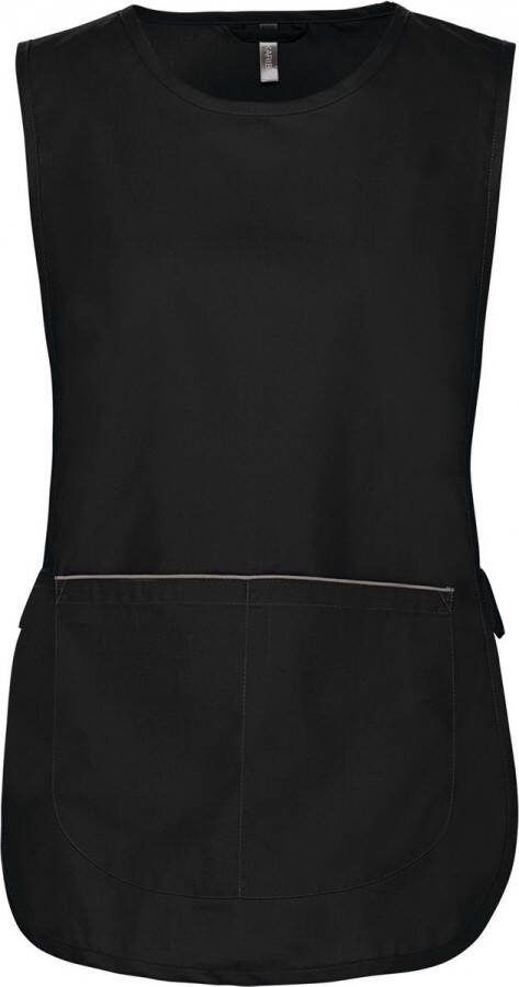 Kariban Schort Tuniek Werkblouse Dames S M Black 65% Polyester 35% Katoen