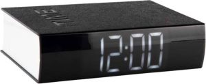 Karlsson Alarm clock Book LED ABS black