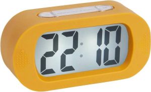 Karlsson Alarm clock Gummy rubberized ochre yellow