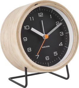 Karlsson Alarmklok Innate Zwart Design Boxtel & Buijs