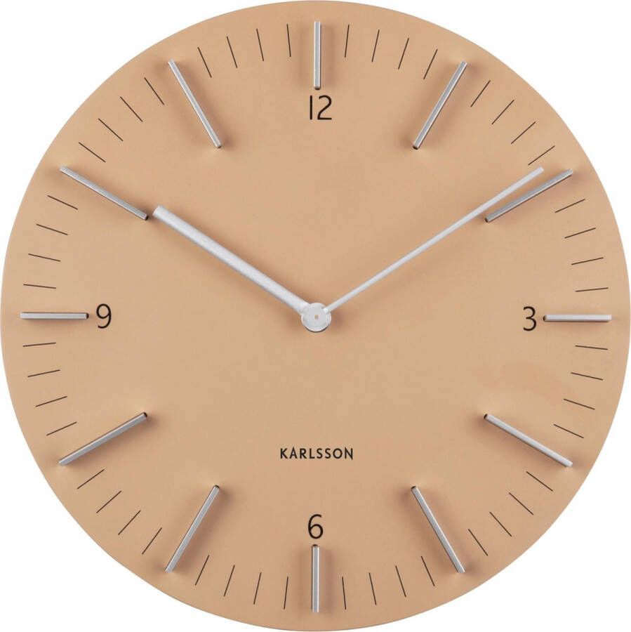 Karlsson Wandklok Detailed ø30cm Zandbruin Rond