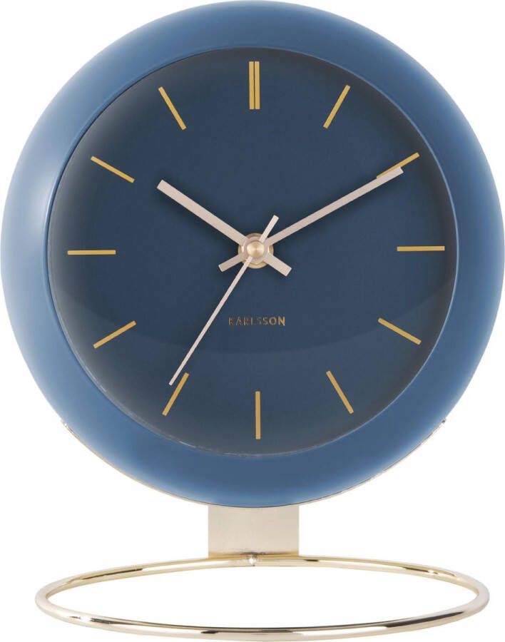 Karlsson Tafelklok Globe Donkerblauw 21x24 5x14cm