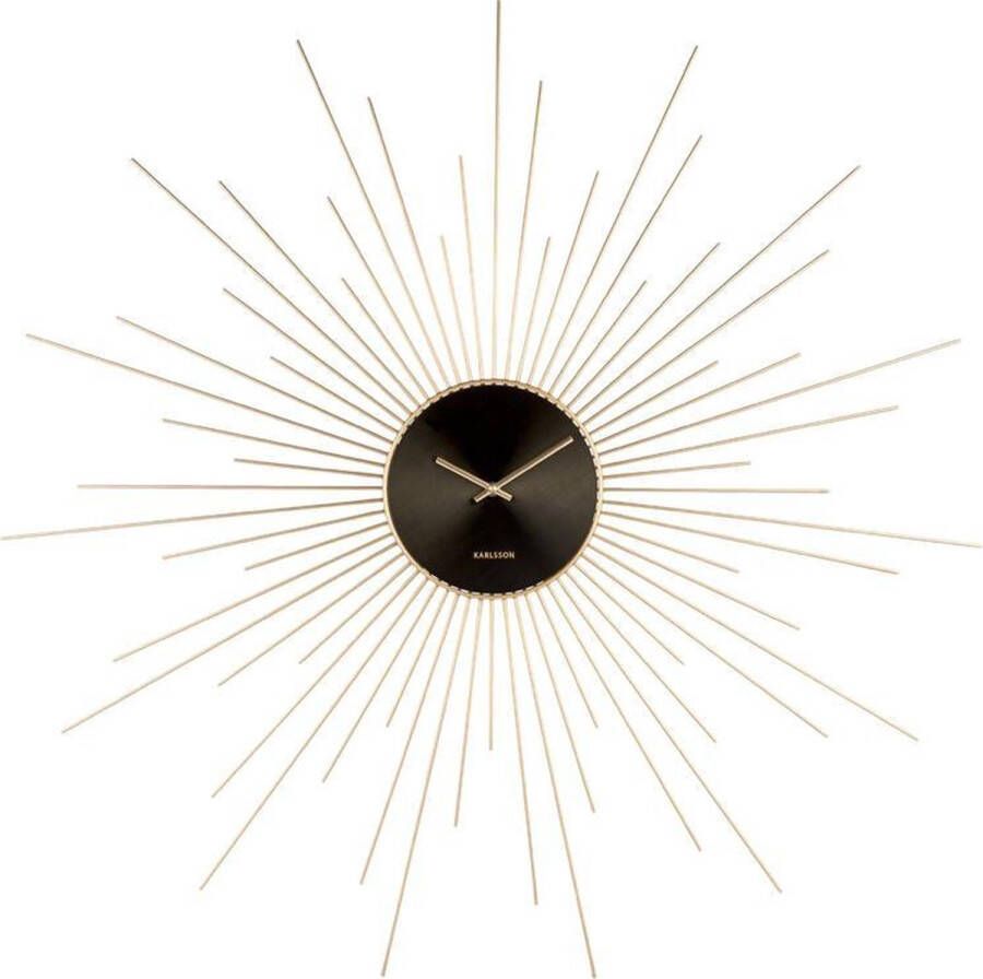 Karlsson Klok Wandklok Extreme Peony XXL goud diameter 95 cm