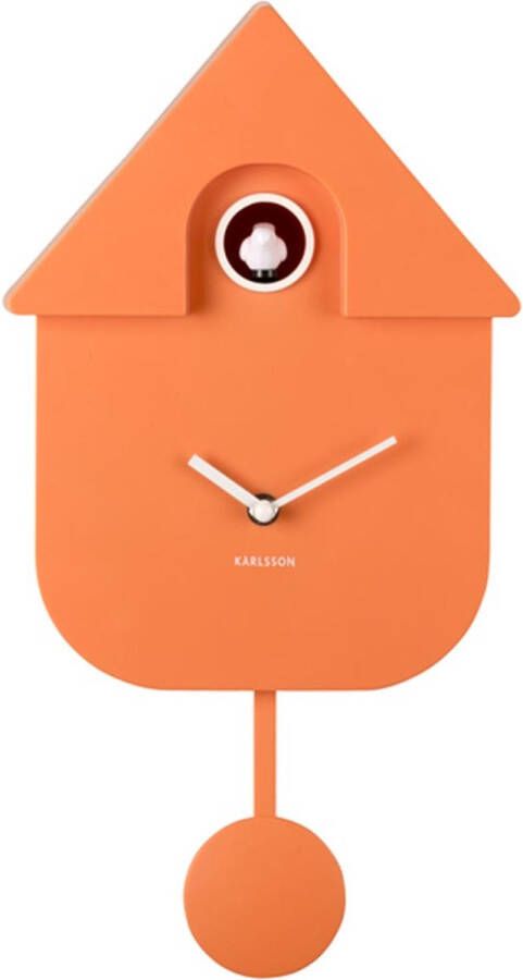 Karlsson Wandklok Modern Cuckoo Oranje 21 5x8 5x41cm Wandklok Modern - Foto 2