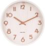 Karlsson Pure Wandklok Lindenhout Diameter 22 cm Wit - Thumbnail 1