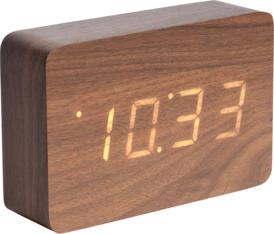 Karlsson Wekker Square Donker Hout fineer 15x4 8x10cm Scandinavisch