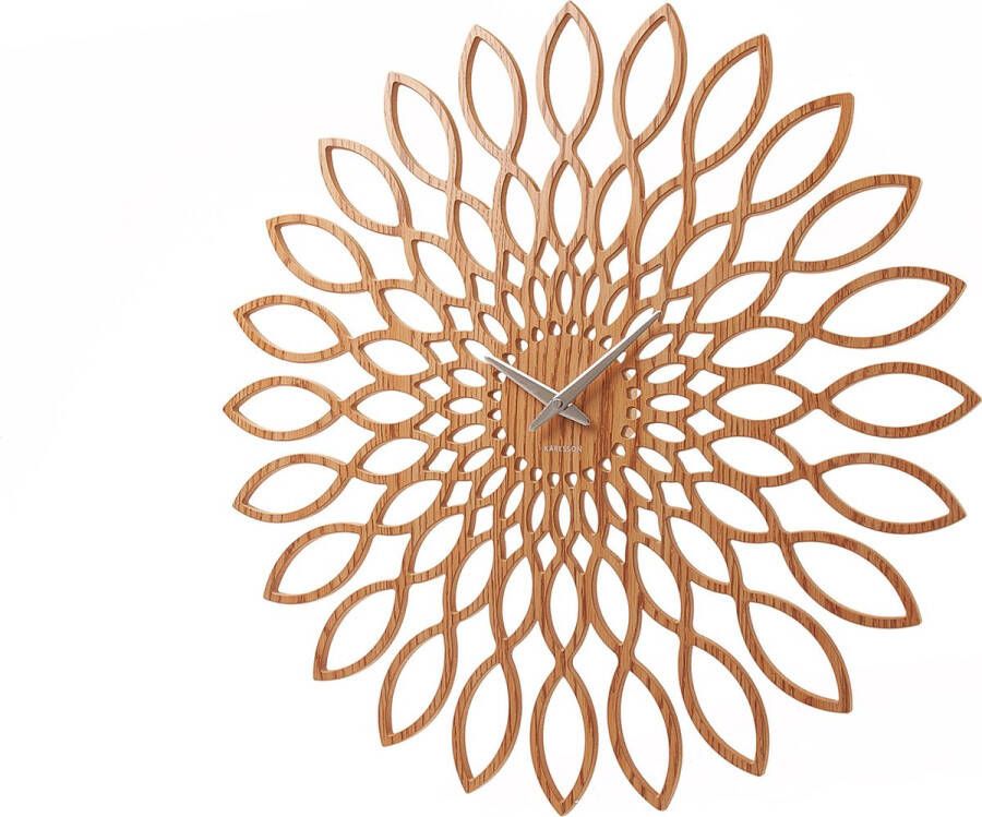 Karlsson Wandklok Sunflower MDF ø60cm Hout Rond - Foto 2