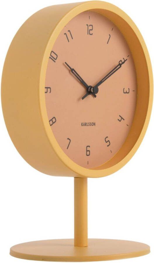 Karlsson Tafelklok Stark Geel Ø15cm Modern