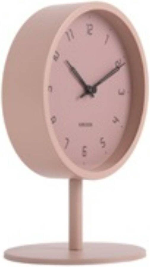 Karlsson Tafelklok Stark Roze Ø15cm Modern