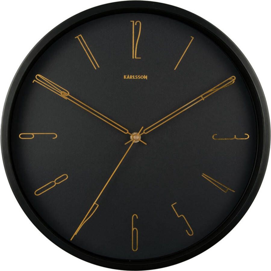 Karlsson Wall clock Belle Numbers metal black