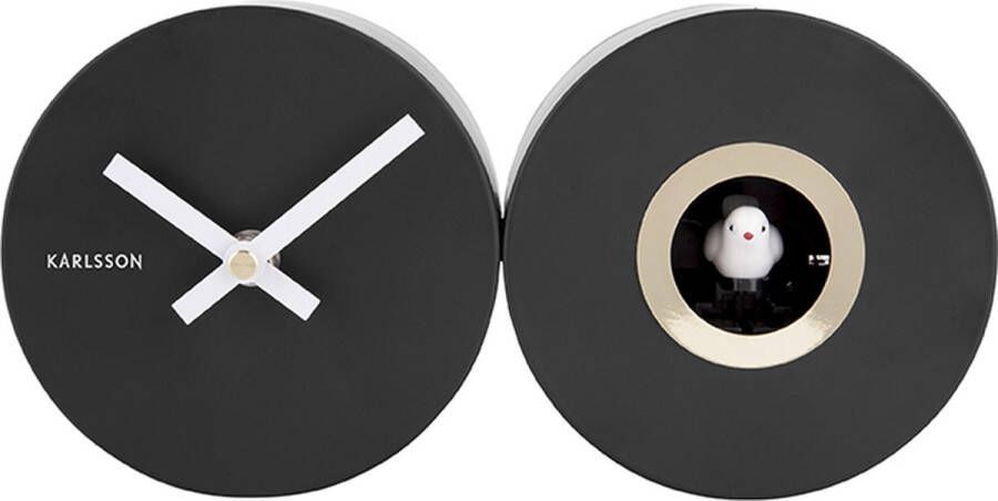 Karlsson Wall clock Duo Cuckoo matt black