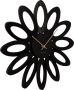 Karlsson Wall clock Fiore wood veneer black - Thumbnail 1