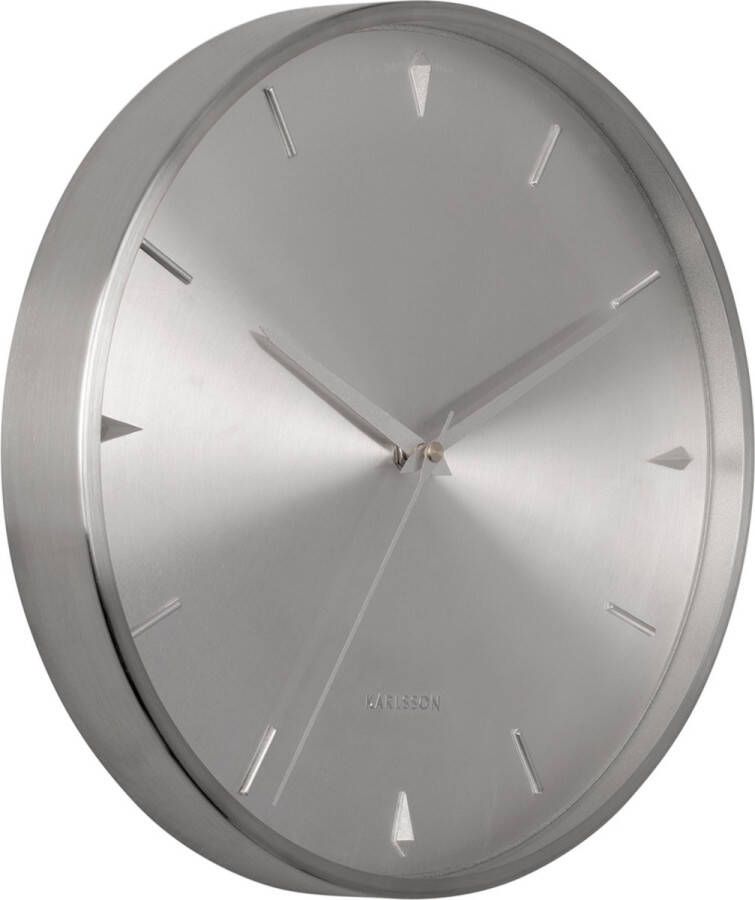 Karlsson Wall clock Jewel brushed silver