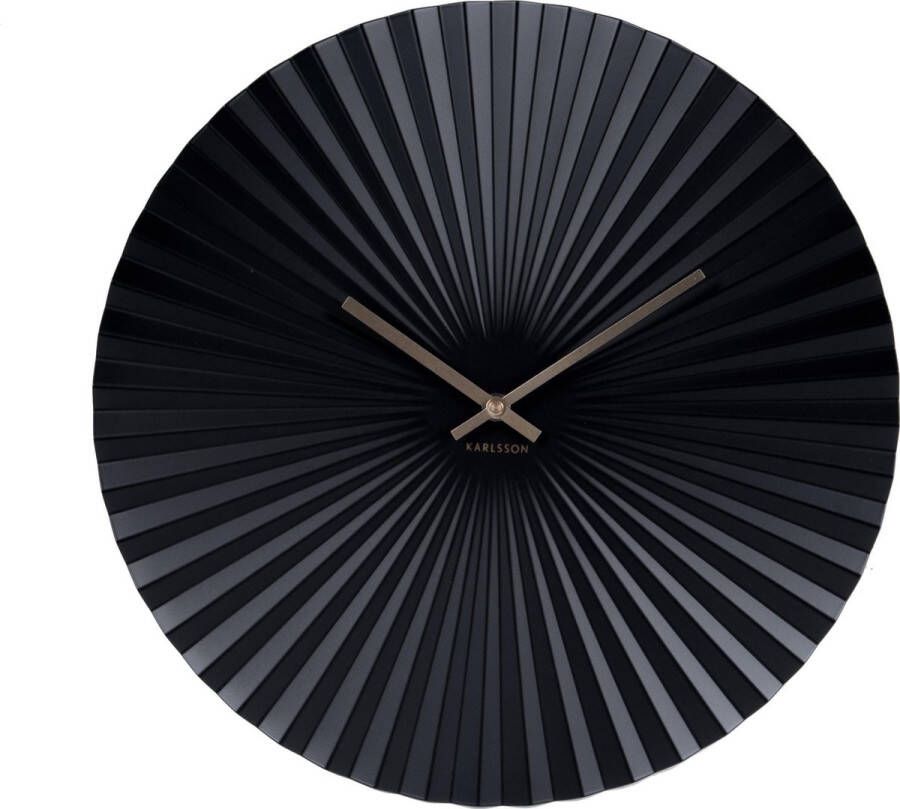Karlsson Wandklok Sensu Staal Zwart Ø40cm