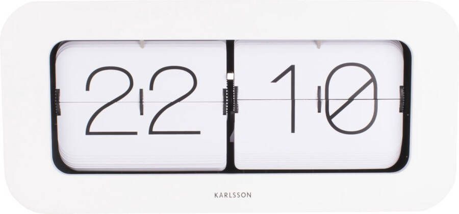 Karlsson Wall | Table clock Matiz bamboo white