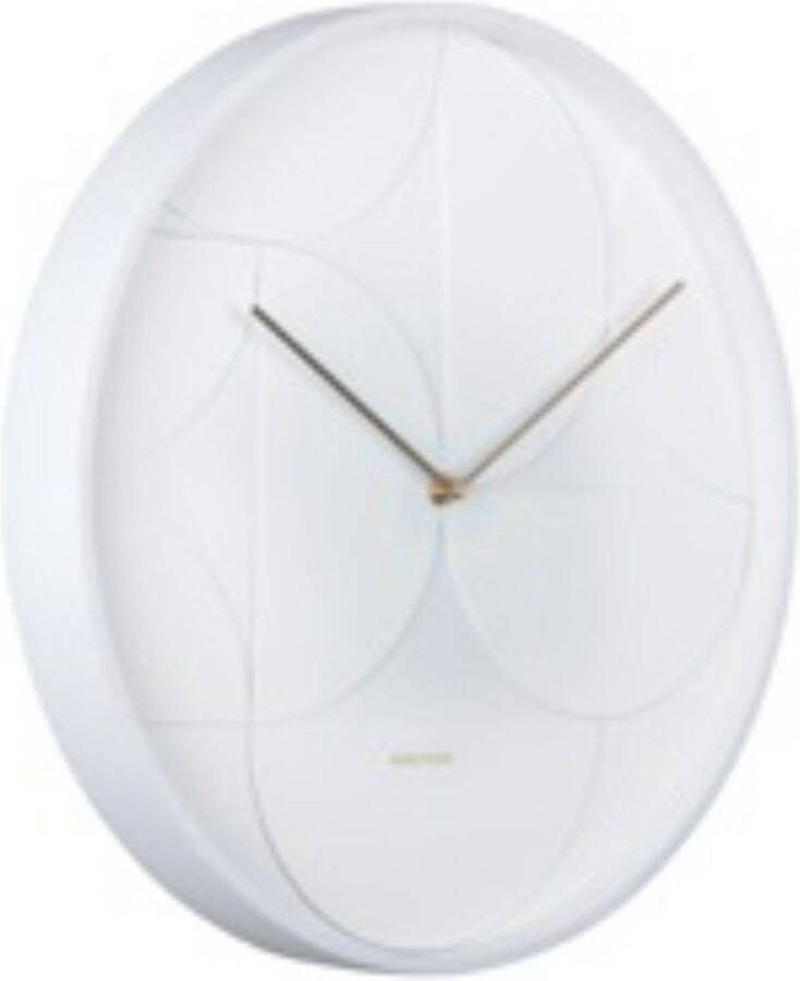 Karlsson Wandklok Echelon Circular Wit Ø40cm Wandklok Modern
