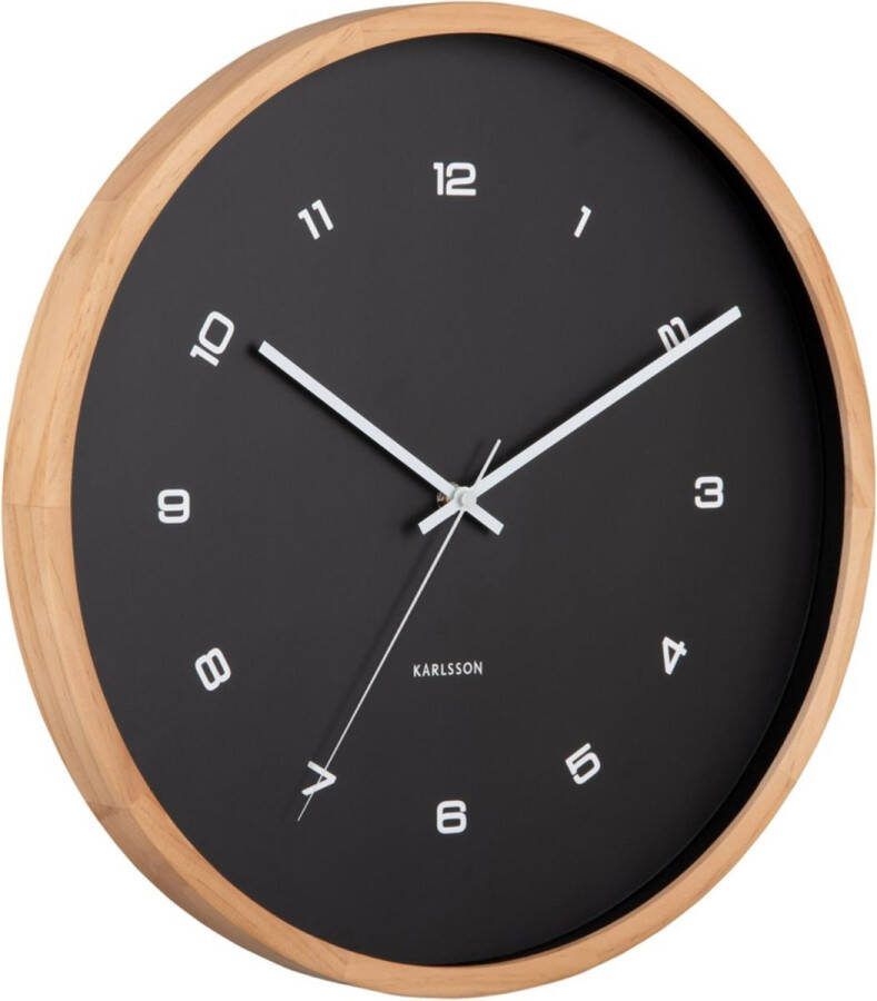 Karlsson Wandklok Modesta Zwart 5.5x41.6x41.6cm Wandklok Modern