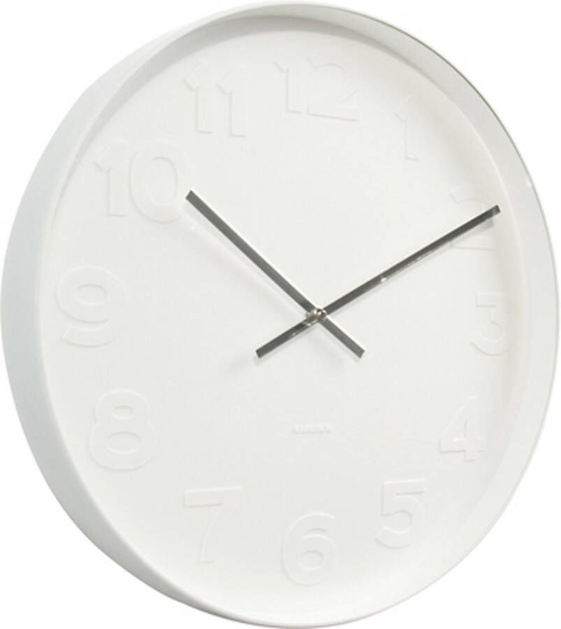 Karlsson Wandklok Mr. White Numbers Witte behuizing Ø37 5cm