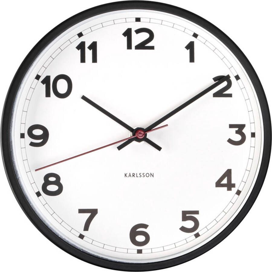 Karlsson Wandklok New Classic Small Wit- Ø20cm