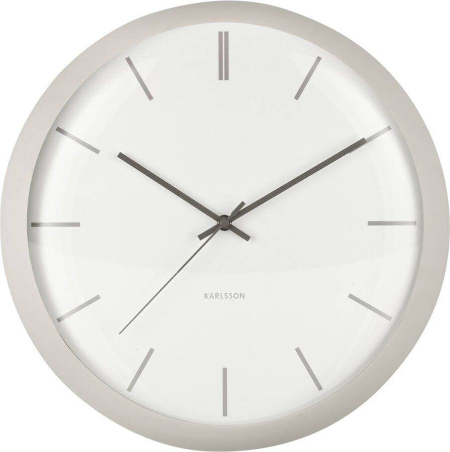 Karlsson Nirvana Globe wandklok (Kleur: warm grijs)